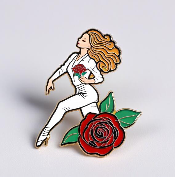 Ballet Rose Lapel Pins