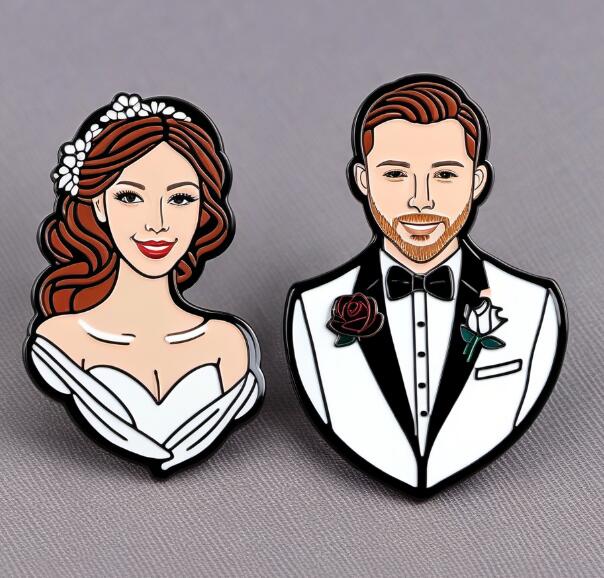 Wedding Roses Lapel Pins