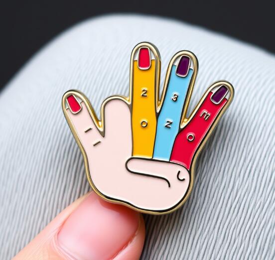 Colorful Custom High Five Pin