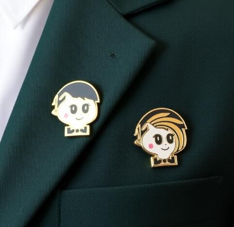 Side Face Lapel pins