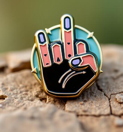 Limited Edition Custom High Five Pin