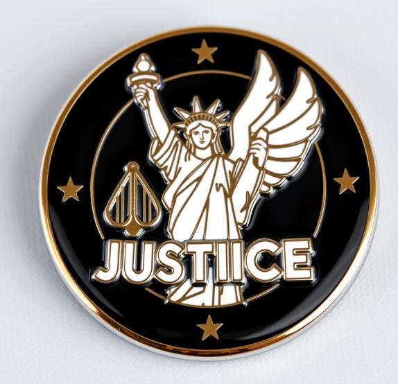 Liberty Justice Custom Pins