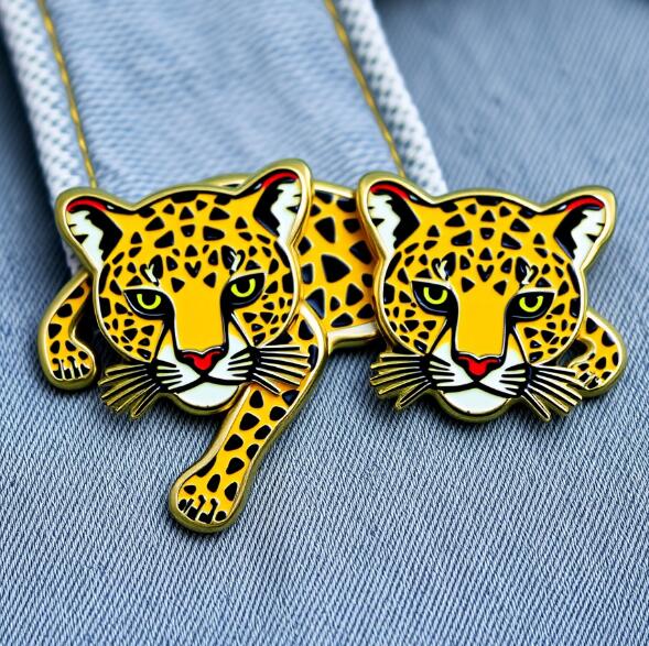 Leopard Custom Enamel Pins