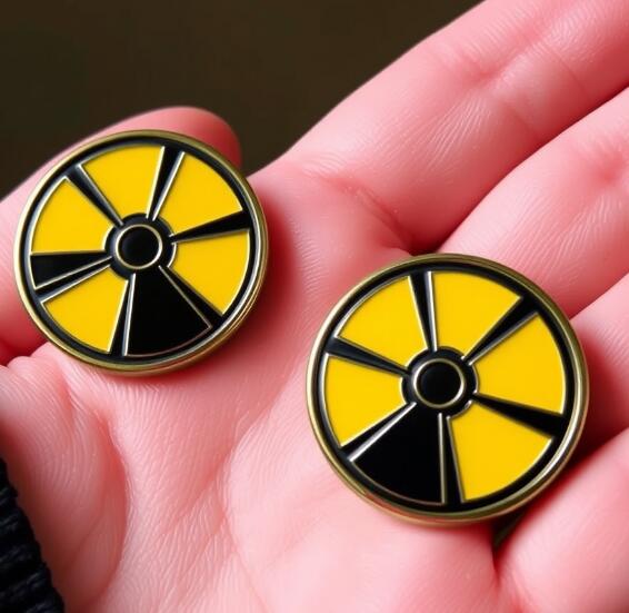 Custom Radiation Symbol Pins
