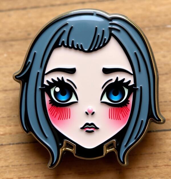One-eyed girl Custom Pins