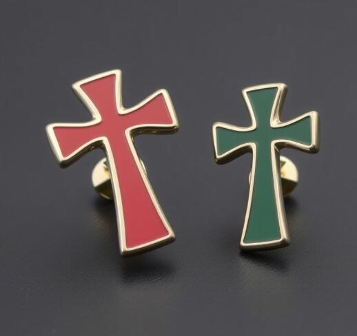 Premium Colorful Cross Custom Lapel Pins