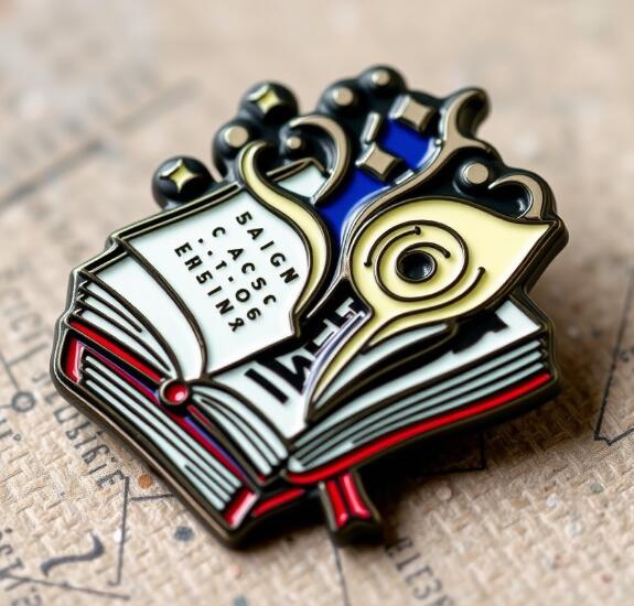 Captivating Magic Book Enamel Pins