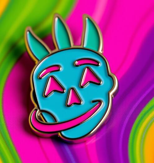 Colorful Foolish Mortal Enamel Pins