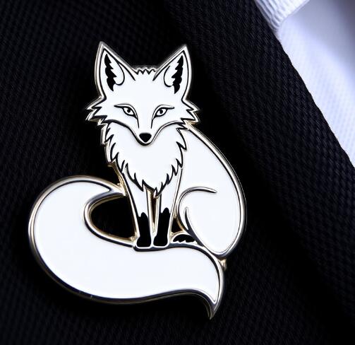 White Fox Custom Lapel Pins