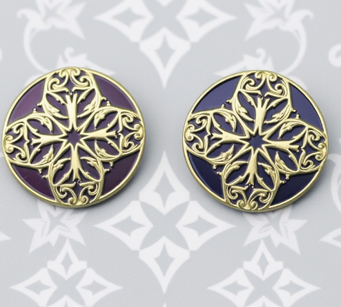 Pattern Custom Metal Pins