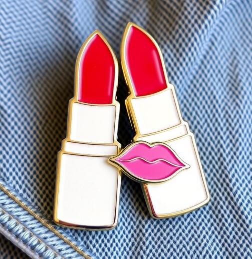 Lipstick Soft Enamel Pins