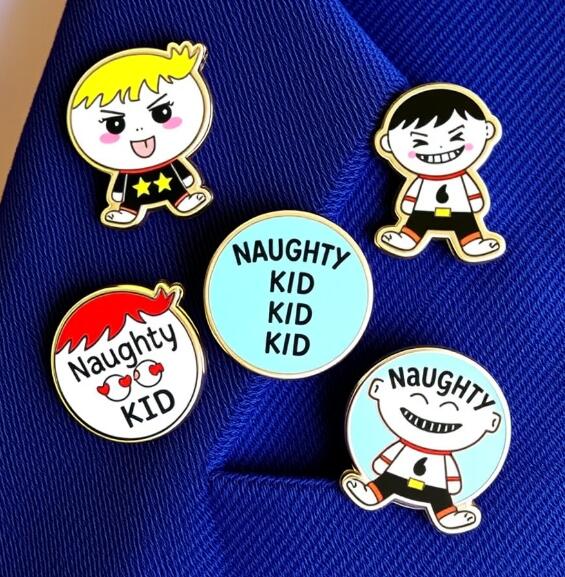 Naughty Kid Lapel Pins