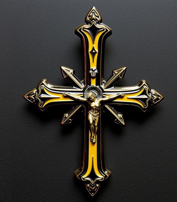 Crucifix Custom Enamel Pins