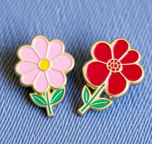 Blooming Flower Soft Enamel Pins