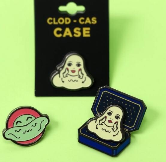 Clod Case Enamel Pins