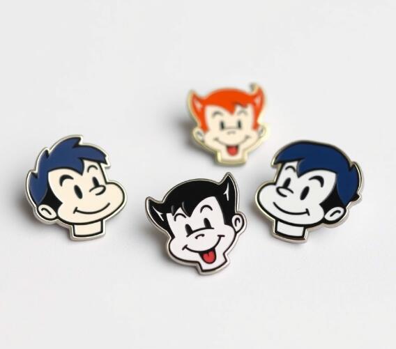 Cartoon Head Lapel Pins
