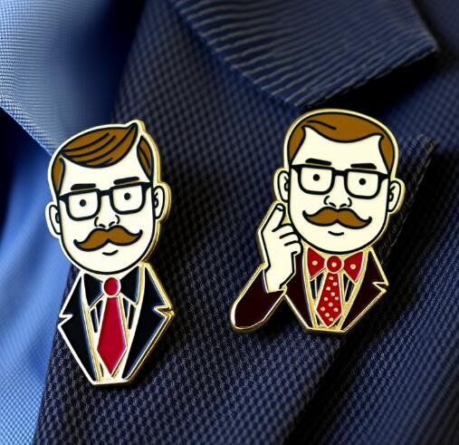 Custom Funny Man Lapel Pins