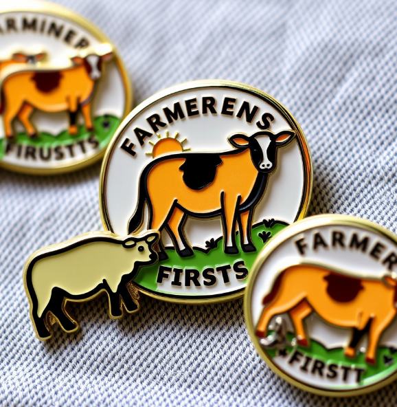 Farmer First Custom Pins