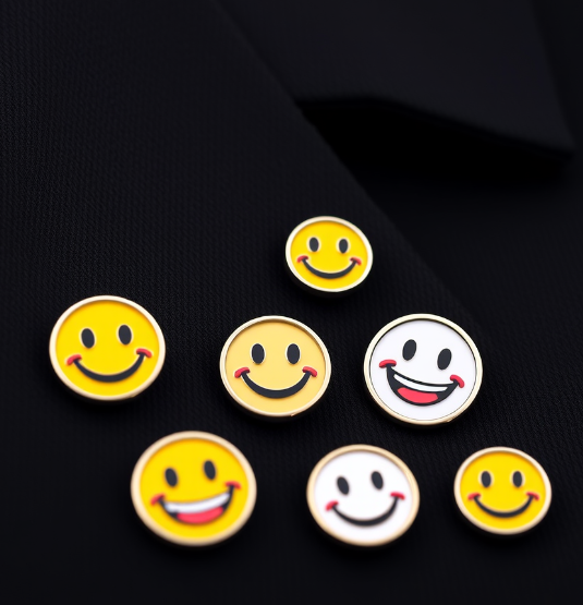 Smile Emoji Lapel Pins