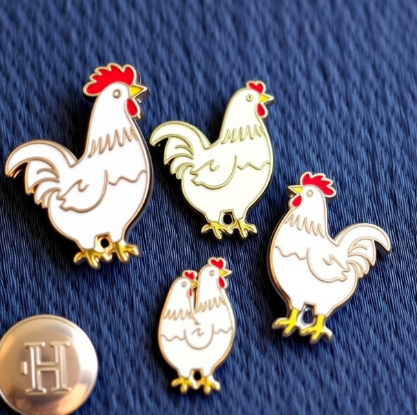 Chicken Lapel Pins