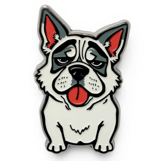 Frustrated Dog Custom Pins