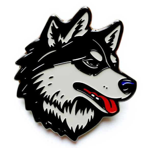 Husky Custom Enamel Pins
