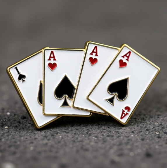 Four Aces Custom Lapel Pins
