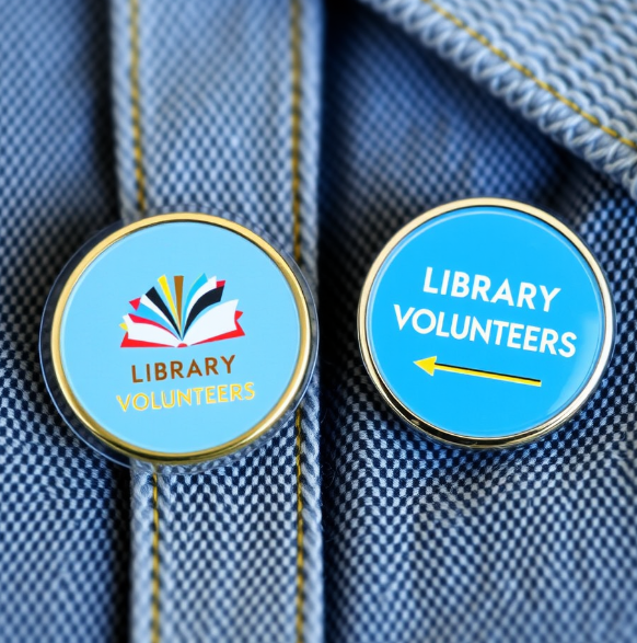 Library Volunteers Lapel Pins