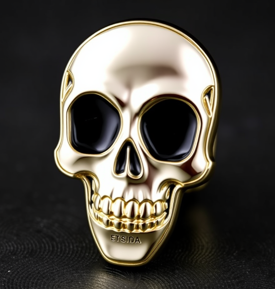 Shiny Skull Custom Pins