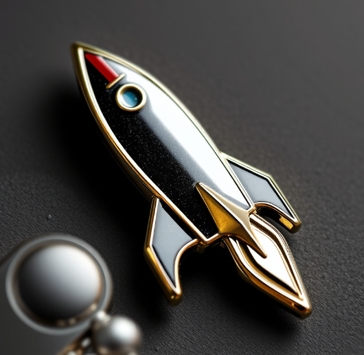 Rocket Custom Metal Pins