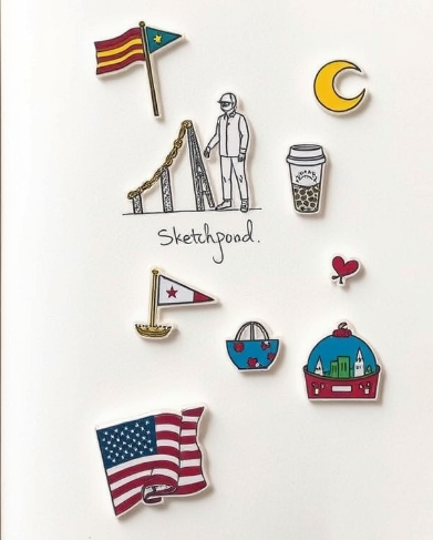Sketchbook Custom Pins