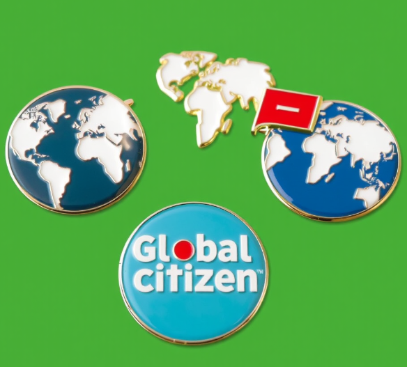 Global Citizen Shirt Pins
