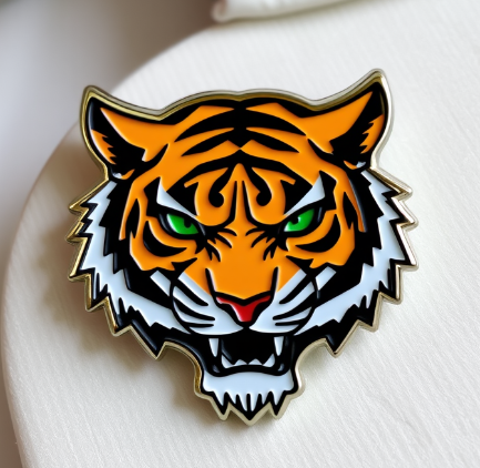 Tiger Head Custom Pins