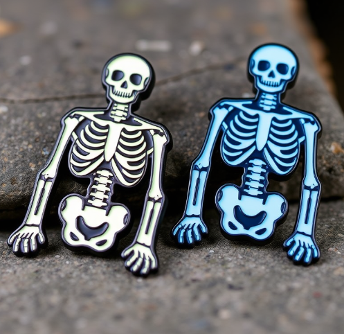 Skeleton Custom Enamel Pins
