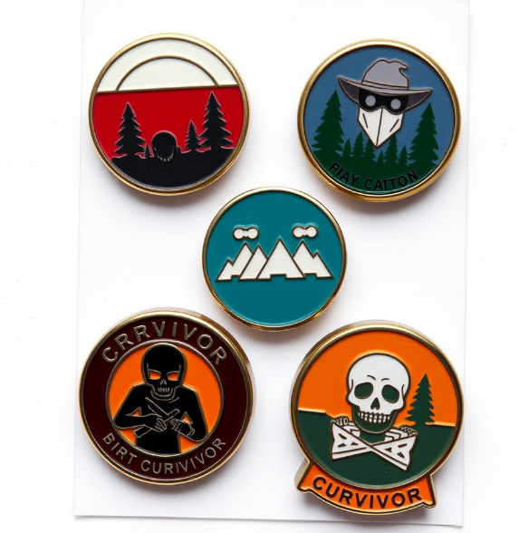 Curvivor Lapel Pins