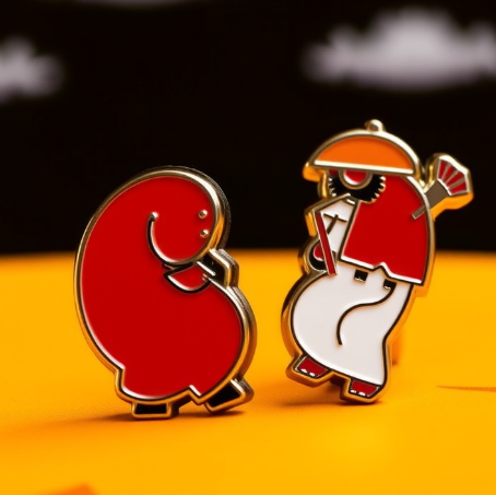 Taiko Enamel Pins