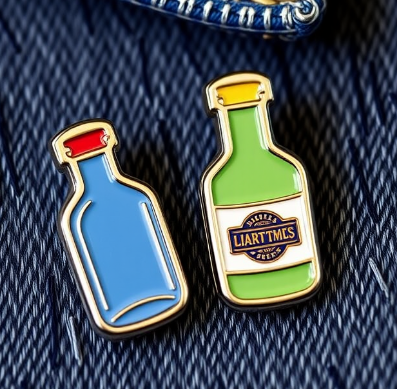 Little Bottle Enamel Pins