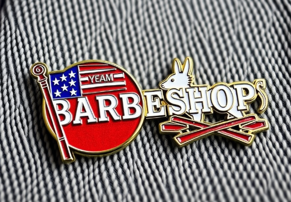Custom Barbeshop Lapel Pins