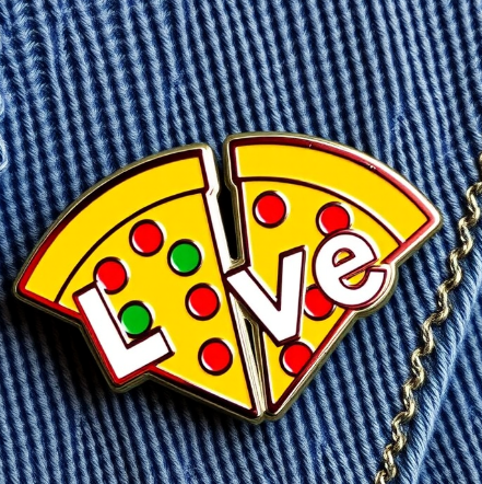 Pizza of Love Lapel Pins