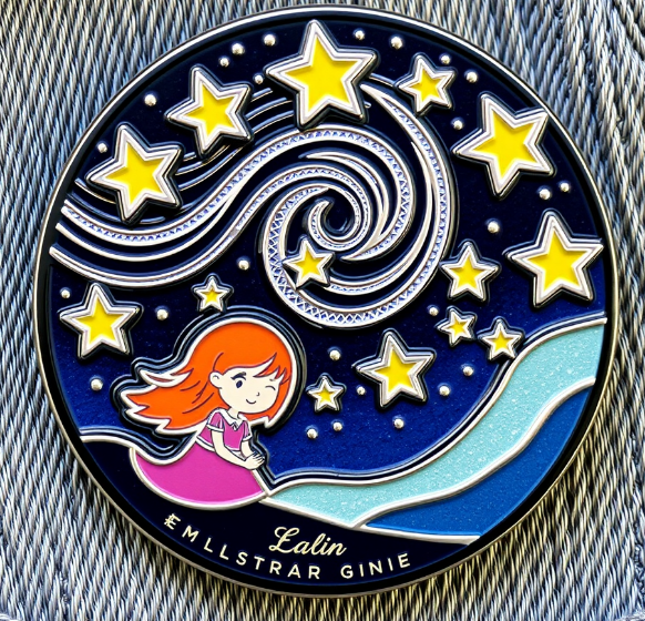 Custom Starry Girl Pins