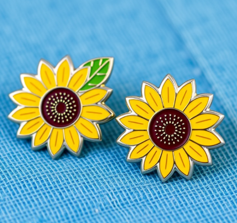 Custom Sunflower Pins