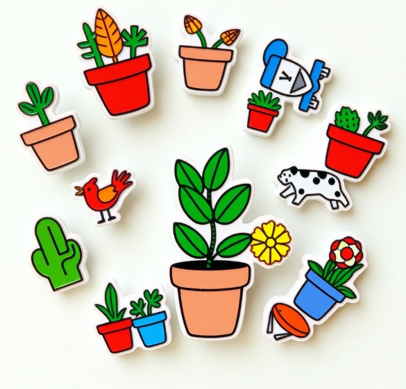 Custom Potted Plant Pins