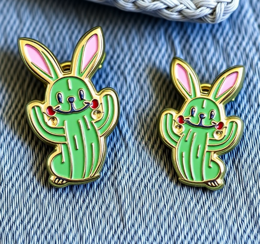 Cactus Rabbit Pins