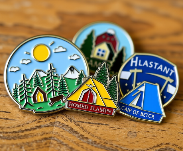 Camp custom lapel pins